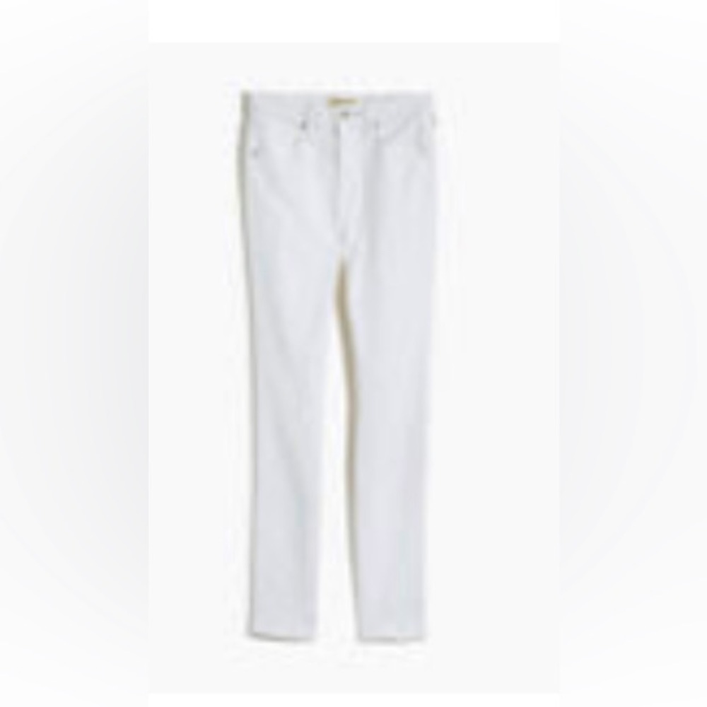 Madewell 10” high rise skinny; 29P white jeans; New with Tags